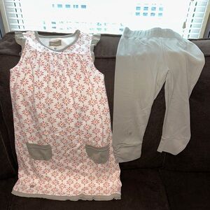 Charming Floral Set - White and Gray